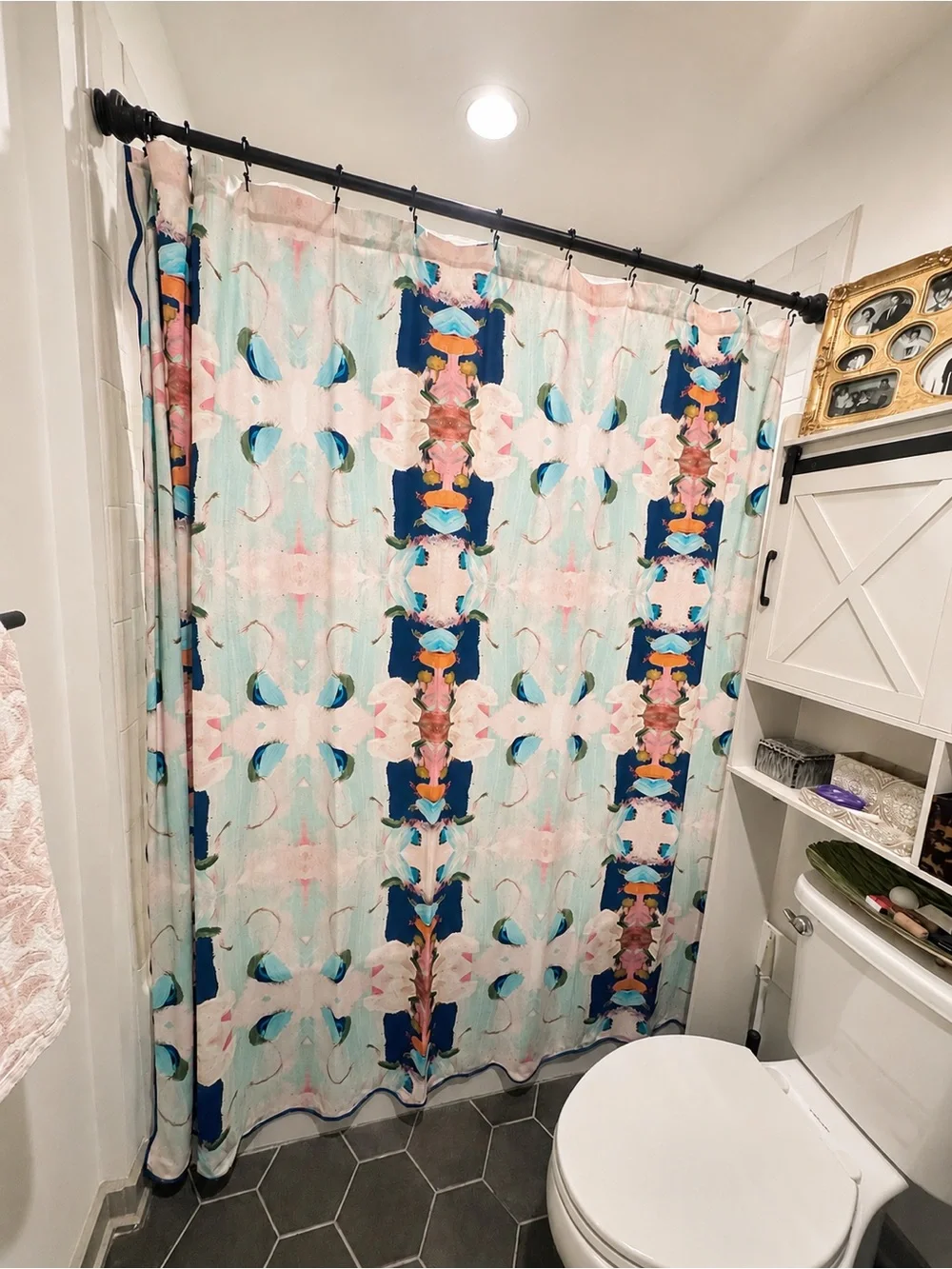 Laura Park Scalloped Shower Curtain